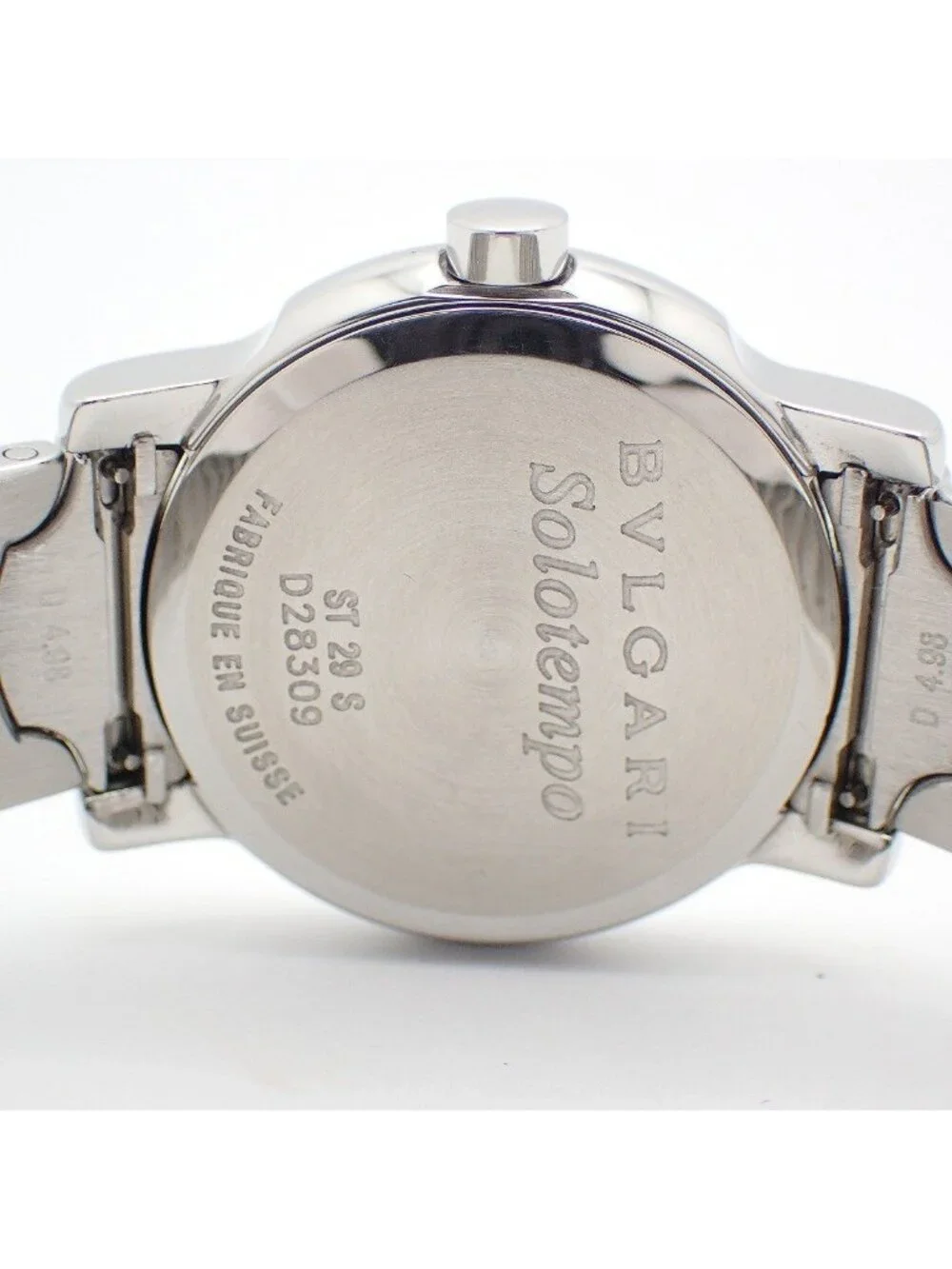 Bvlgari Solo Tempo Quartz Watch White Dial SS Pawn
